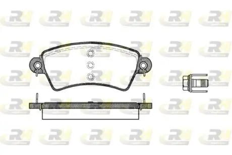 272600 Гальмівні колодки дискові ROADHOUSE підбір по vin на Brocar