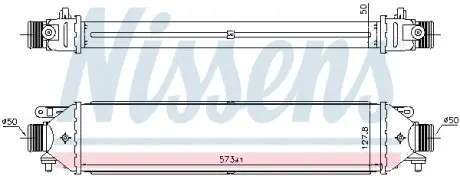 961464 Інтеркулер NISSENS 961464 ALFA GIULIETTA/FIAT DOBLO/OPEL COMBO 1,3D/1,6D 15- NISSENS підбір по vin на Brocar