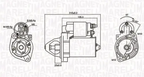 063721075010 Стартер MAGNETI MARELLI підбір по vin на Brocar