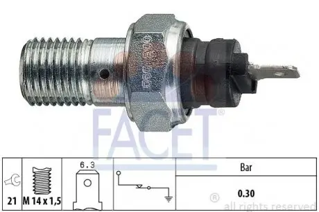 70003 1 800 003 Датчик давления масла FACET подбор по vin на Brocar