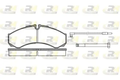 265102 Гальмівні колодки, дискове гальмо (набір) ROADHOUSE підбір по vin на Brocar