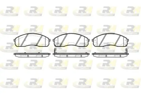 282102 Гальмівні колодки, дискове гальмо (набір) ROADHOUSE підбір по vin на Brocar