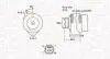 063731721010 ALTERNATOR 12V TOYOTA COROLLA/VERSO/PREVIA 2.0 D-4D 2001 -&gt; SZT MAGNETI MARELLI MAGNETI MARELLI підбір по vin на Brocar