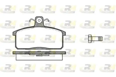 212840 Гальмівні колодки дискові ROADHOUSE підбір по vin на Brocar