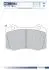KLOCKI HAMULCOWE SEAT CORDOBA 1.8 20V/ IBIZA III 1.8 20V GR.14,8MM* SZT FOMAR FO 699184