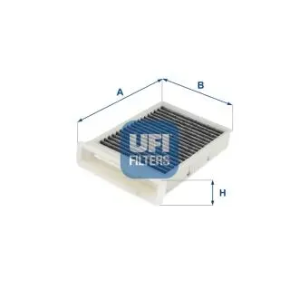 5426500 Фільтр повітря салону, вугільний UFI підбір по vin на Brocar