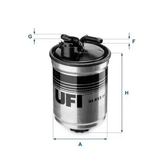 2441500 Топливный фильтр UFI підбір по vin на Brocar