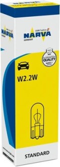 170593000 Автолампа W2W 12V 2W W2.1x9.5d Standard (без цоколя) NARVA подбор по vin на Brocar