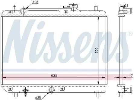 64177 Радіатор охолодження NISSENS підбір по vin на Brocar