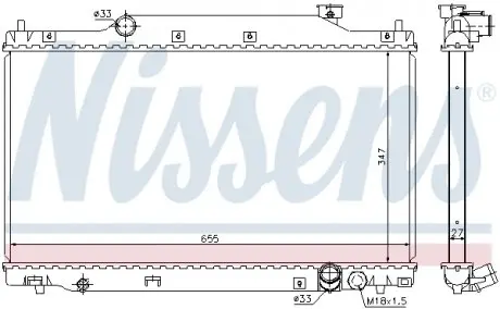 68114 Радіатор NISSENS підбір по vin на Brocar