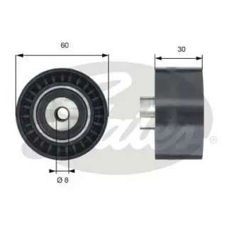 T42188 ROLKA ROZRZADU PROWADZACA PEUGEOT 207 (WA_, WC_) 1.4 16V 2006-02> SZT GATES GATES підбір по vin на Brocar