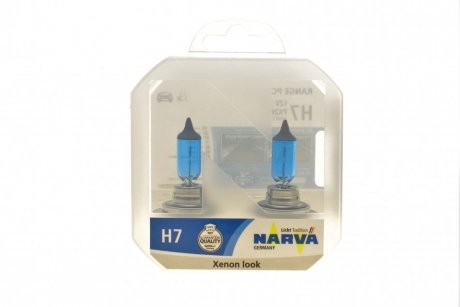 486072100 Автолампа H7 12V 55W PX26d Range Power White (4500K) (к-кт 2 шт.) NARVA підбір по vin на Brocar