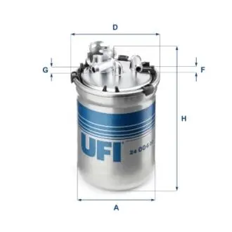 2400400 Фільтр палива UFI підбір по vin на Brocar