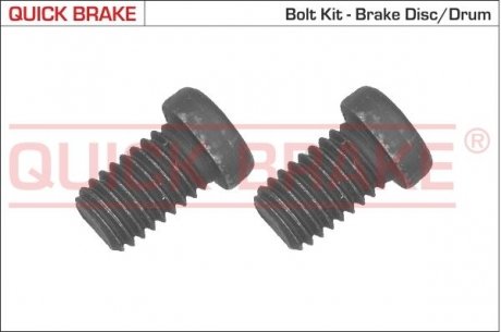 11668K Болт гальмівного диска QUICK BRAKE підбір по vin на Brocar