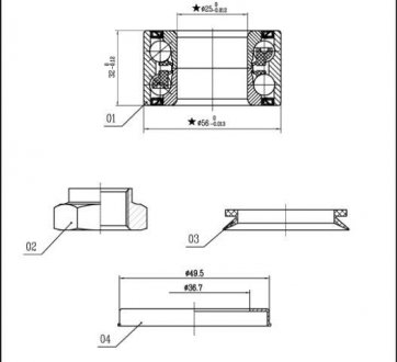 LO01328 Подшипник колесный STARLINE подбор по vin на Brocar