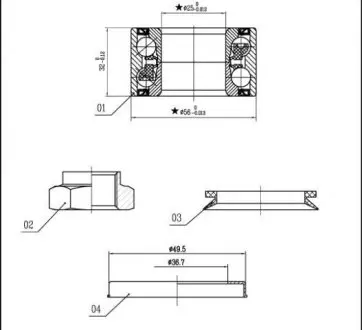 LO01328 Подшипник колесный STARLINE подбор по vin на Brocar