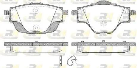 2155700 Тормозные колодки, к-кт. ROADHOUSE подбор по vin на Brocar