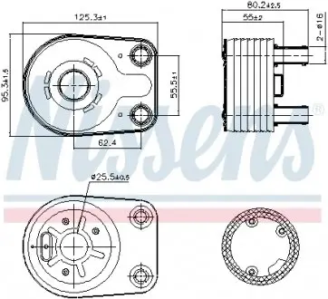 90898 Масляный радиатор NISSENS подбор по vin на Brocar
