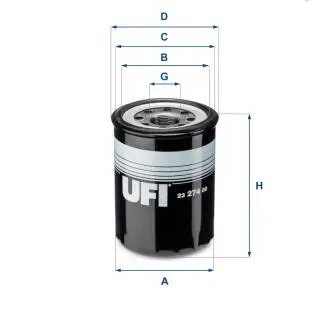 2327400 Фільтр масла UFI підбір по vin на Brocar