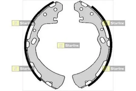 BC05700 Тормозные колодки барабанные STARLINE підбір по vin на Brocar