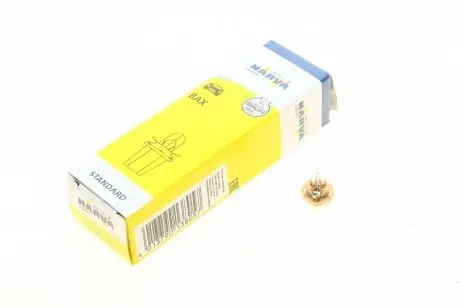 170483000 Автолампа 12V 1.5W BX8.4d (Бежева) (в щиток приладів) NARVA підбір по vin на Brocar