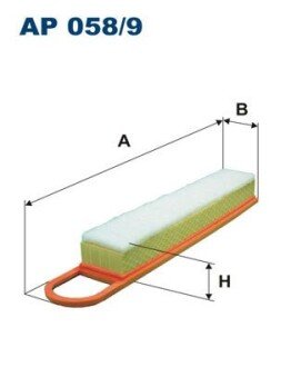 AP0589 Фільтр повітря FILTRON підбір по vin на Brocar