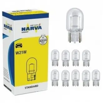 176323000 Автолампа W21W 12V 21W W3x16d Standard (без цоколя) NARVA підбір по vin на Brocar
