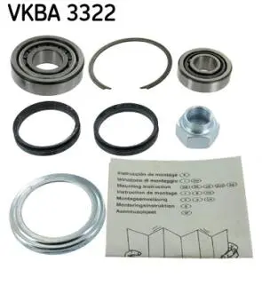 VKBA3322 Набір підшипника маточини колеса SKF підбір по vin на Brocar