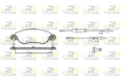 282904 Гальмівні колодки дискові ROADHOUSE підбір по vin на Brocar