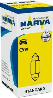 171253000 Автолампа C5W 12V 5W SV8.5 (11x35mm) NARVA підбір по vin на Brocar