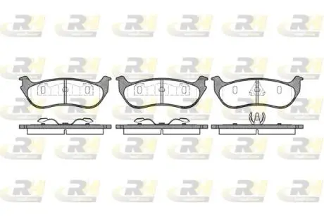 262875 Комплект тормозных колодок, дисковый тормоз ROADHOUSE подбор по vin на Brocar