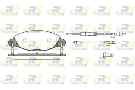 282704 Гальмівні колодки, дискове гальмо (набір) ROADHOUSE підбір по vin на Brocar