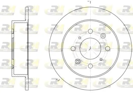 652100 Тормозной диск ROADHOUSE підбір по vin на Brocar