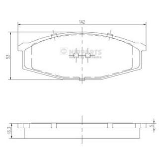 J3601034 Тормозные колодки NIPPARTS подбор по vin на Brocar