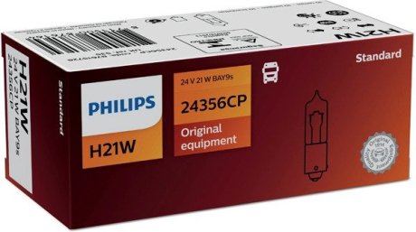 87615728 ZAROWKA 24V H21W 21W BAY9S TYP-USA OPAK 10 CENA ZA 1- SZT PHILIPS PHILIPS подбор по vin на Brocar