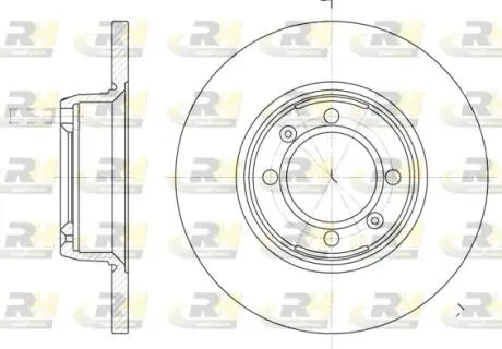614200 TARCZA HAMULCOWA 250X13 P 4-OTW ALFA ROMEO 75 85-89 SZT ROADHOUSE ROADHOUSE подбор по vin на Brocar