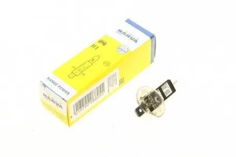 483303000 Автолампа H1 12V 55W P14.5s Range Power (+ 30%) NARVA підбір по vin на Brocar