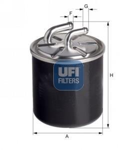 2412600 Топливный фильтр UFI підбір по vin на Brocar