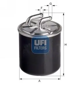 2412600 Фільтр палива UFI підбір по vin на Brocar