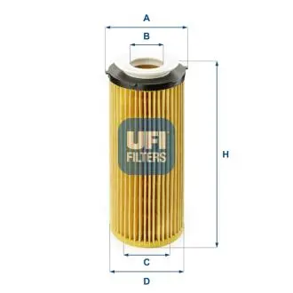 2509600 Фільтр масла UFI підбір по vin на Brocar