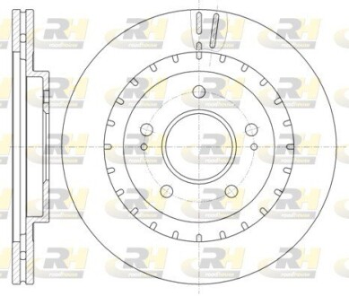 6113710 Тормозной диск ROADHOUSE підбір по vin на Brocar
