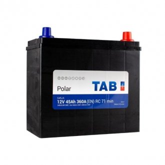 246845 AKUMULATOR POLAR 45AH/400A P+ 237X134X205/226 TYP ASIA SZT TAB TAB підбір по vin на Brocar