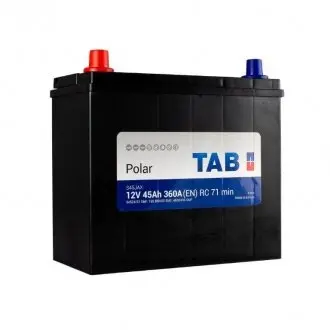 246945 AKUMULATOR POLAR 45AH/400A L+ 237X134X205/226 TYP ASIA SZT TAB TAB підбір по vin на Brocar