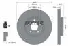 92282905 TARCZA HAMULCOWA AUDI P. A4/A5 2,0-3,0 TDI/TFSI 07- SZT TEXTAR TEXTAR підбір по vin на Brocar