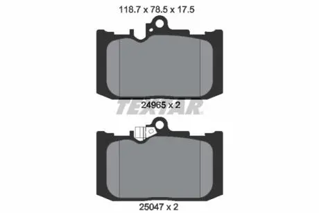 2496501 Колодки тормозные (передние) Lexus GS 05-/IS III//RC 09- (Advics) TEXTAR подбор по vin на Brocar