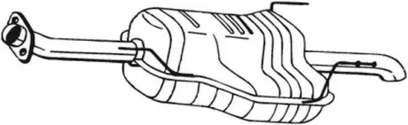 185633 TLUMIK BOSAL OPEL ZAFIRA 2,0 16V 99-06/2005 KONCOWY SZT BOSAL BOSAL підбір по vin на Brocar