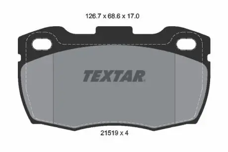 2151902 Гальмівні колодки, дискове гальмо (набір) TEXTAR підбір по vin на Brocar