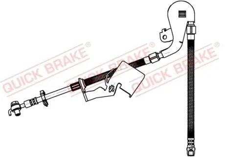 58803X Тормозной шланг QUICK BRAKE підбір по vin на Brocar
