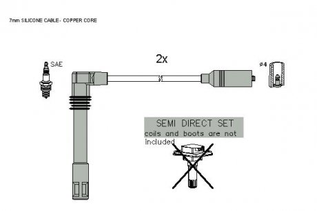 ZK5851 Комплект кабелей зажигания STARLINE підбір по vin на Brocar
