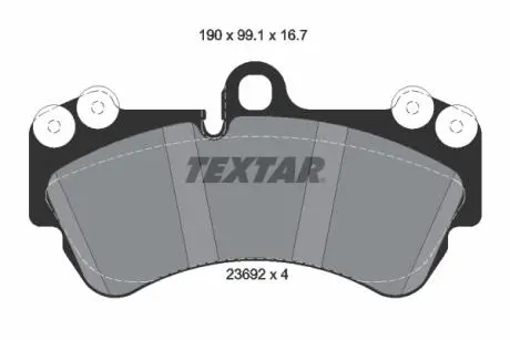 2369281 Гальмівні колодки (набір) TEXTAR підбір по vin на Brocar